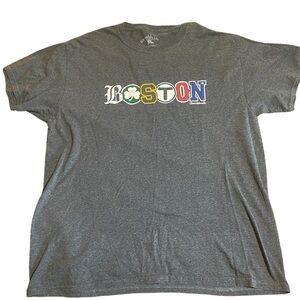 Chowdaheadz Boston Townie Pride T-Shirt Dark Grey Size Large.
Cotton/Poly Blend